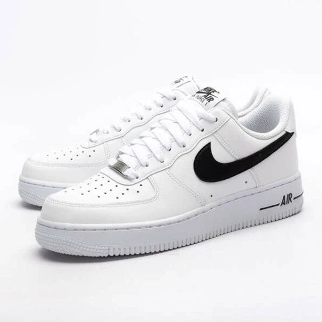 کتونی نایک ایر فورس ۱ سفید مشکی- nike air force 1
