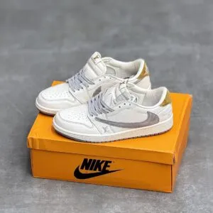 کفش نایک ایر جردن وان لو تراویس اسکات لویی ویتون Nike Air Jordan 1 Low Travis Scott Louis Vuitton