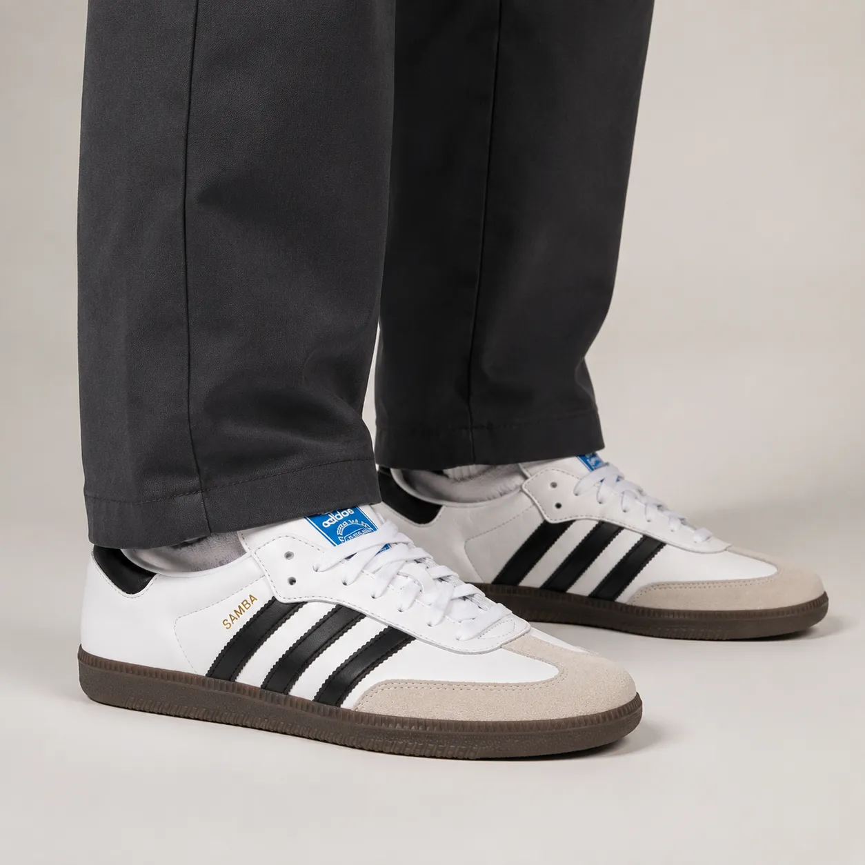 a91bff642a2cff3a0cca96b4bc181f28 کتونی آدیداس سامبا سفید مشکی - Adidas Samba