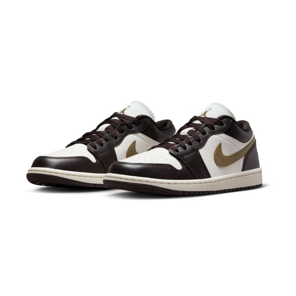 کتونی ایرجردن 1 مشکی قهوه ای - Air Jordan 1 low brown