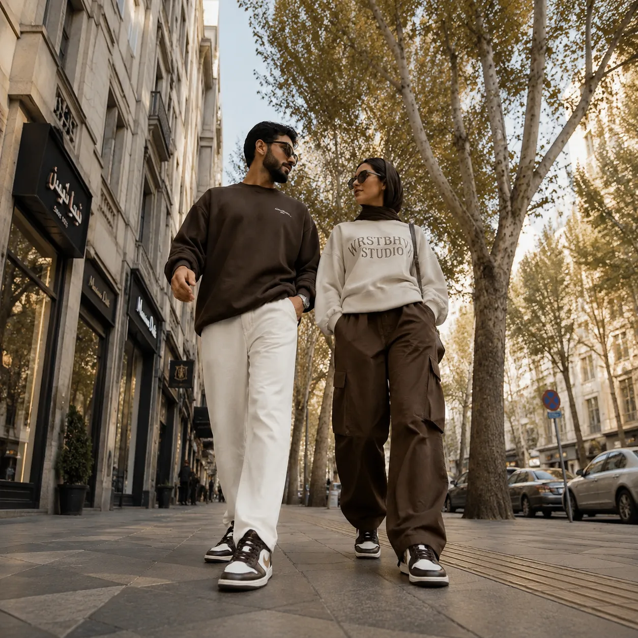 کتونی ایرجردن 1 مشکی قهوه ای - Air Jordan 1 low brown