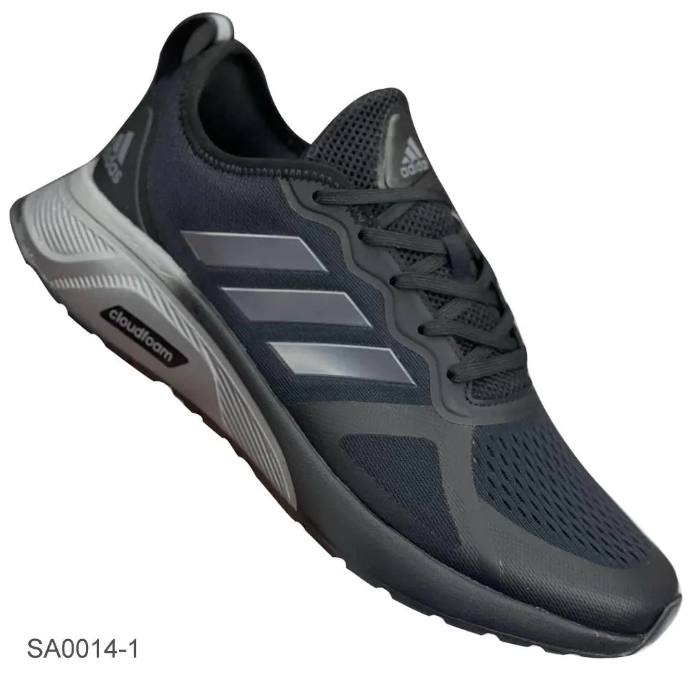 c60fa1016700ea3503e15134892f72ae کتونی آدیداس کلاودفوم مشکی طوسی- Cloudfoam Adidas