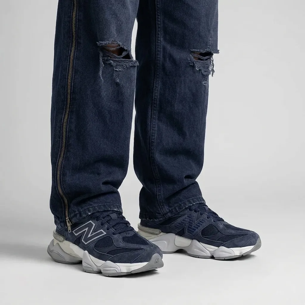 c71e9c5876b422b5e29960e03534369a کتونی نیوبالانس 9060سرمه ای -New Balance 9060