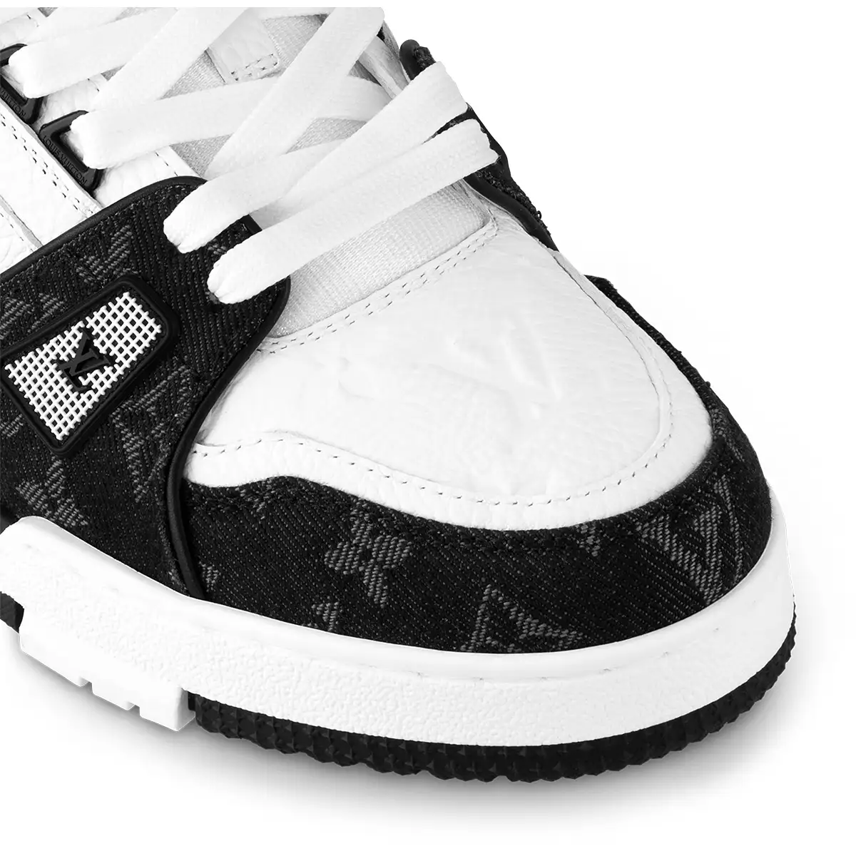 کتونی لوئی ویتون سفید مشکی-Louis Vuitton Trainer