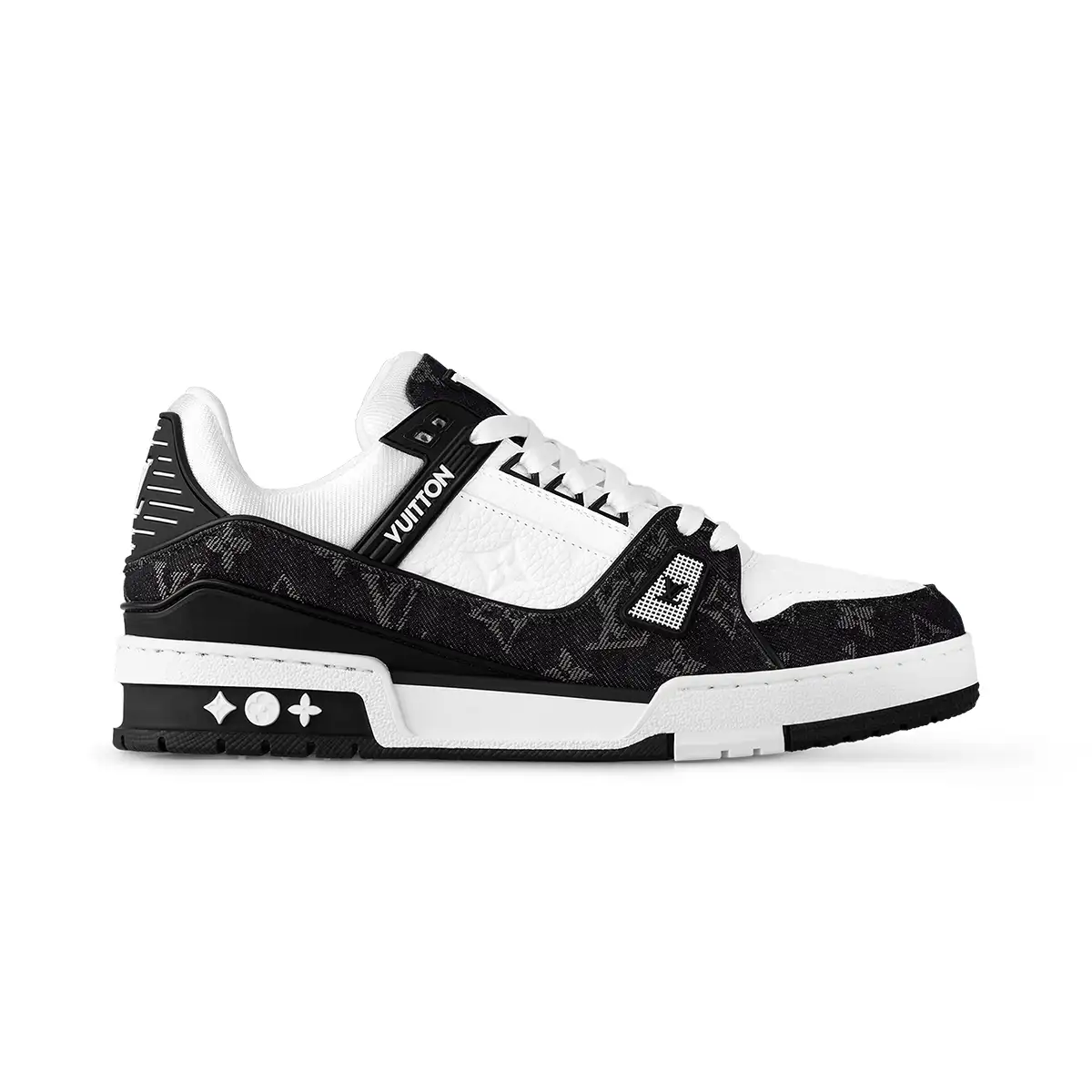 کتونی لوئی ویتون سفید مشکی-Louis Vuitton Trainer