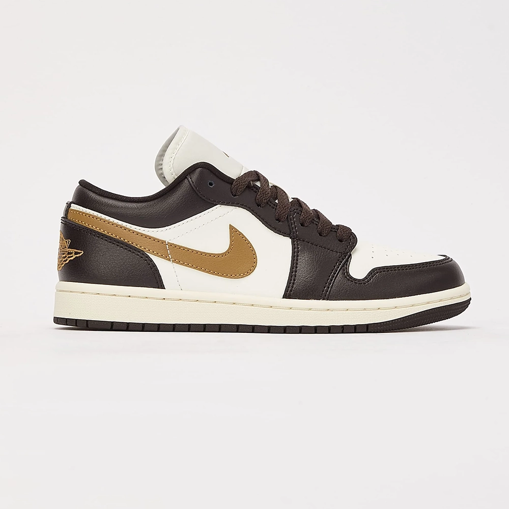 کتونی ایرجردن 1 مشکی قهوه ای - Air Jordan 1 low brown