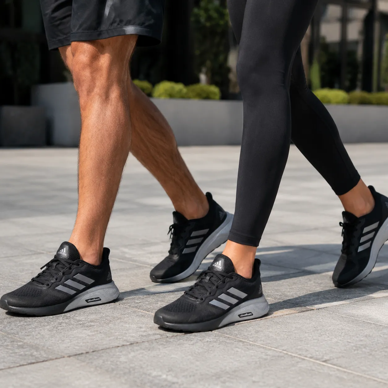 d9ce167fb37148a4b39039162f6fc18f کتونی آدیداس کلاودفوم مشکی طوسی- Cloudfoam Adidas