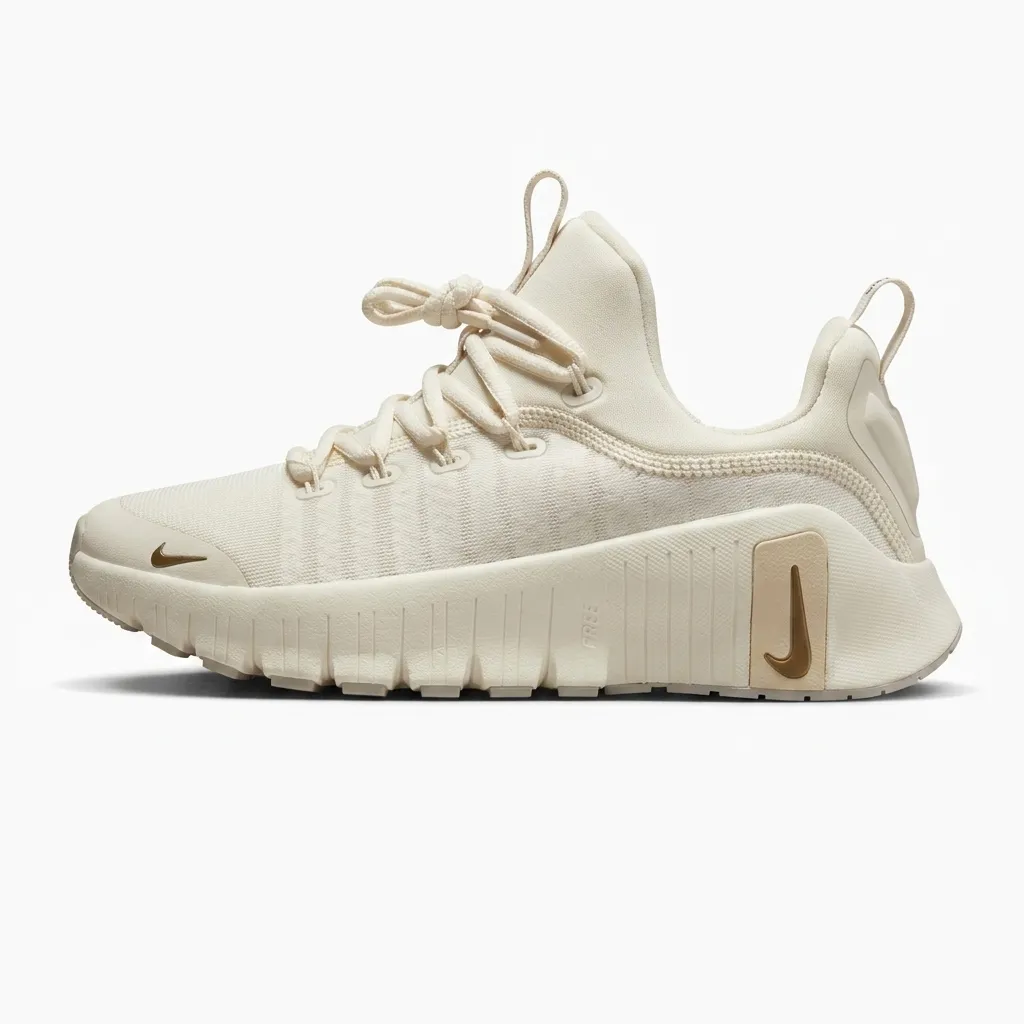 کتونی نایک مدل فری سفید کرم-Nike free