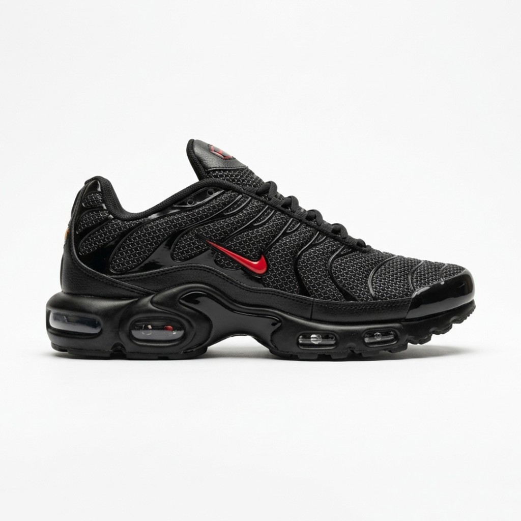 do6383-001-2-20176100 نایک تی ان ایرمکس مشکی لوگو قرمز Nike TN Air Max Plus