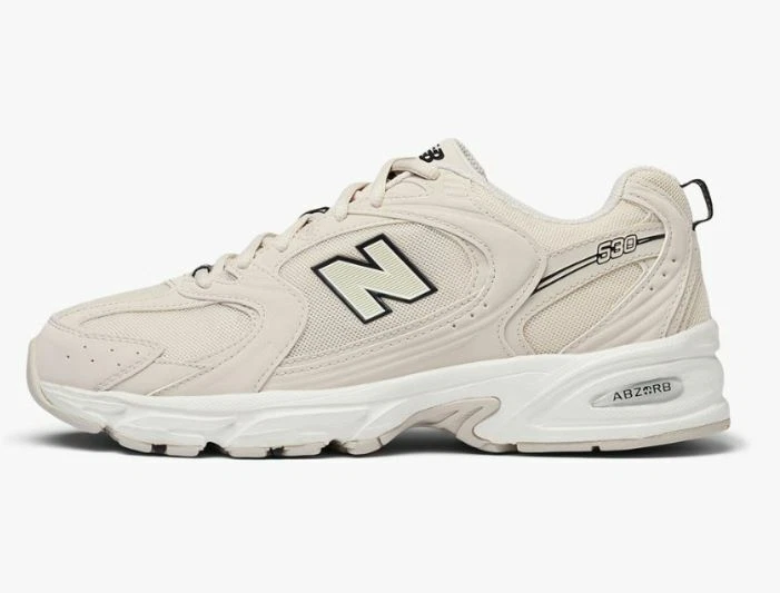 e5b5f161a16ef443fae0816b02887f8c کتونی نیوبالانس 530 کرمی -New Balance 530