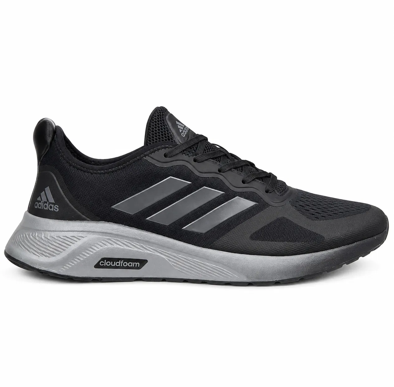 ea93ee009772f55a7ab0cd77ca61e953 کتونی آدیداس کلاودفوم مشکی طوسی- Cloudfoam Adidas