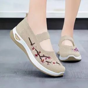 صندل گلدار طبی زنانه کرم