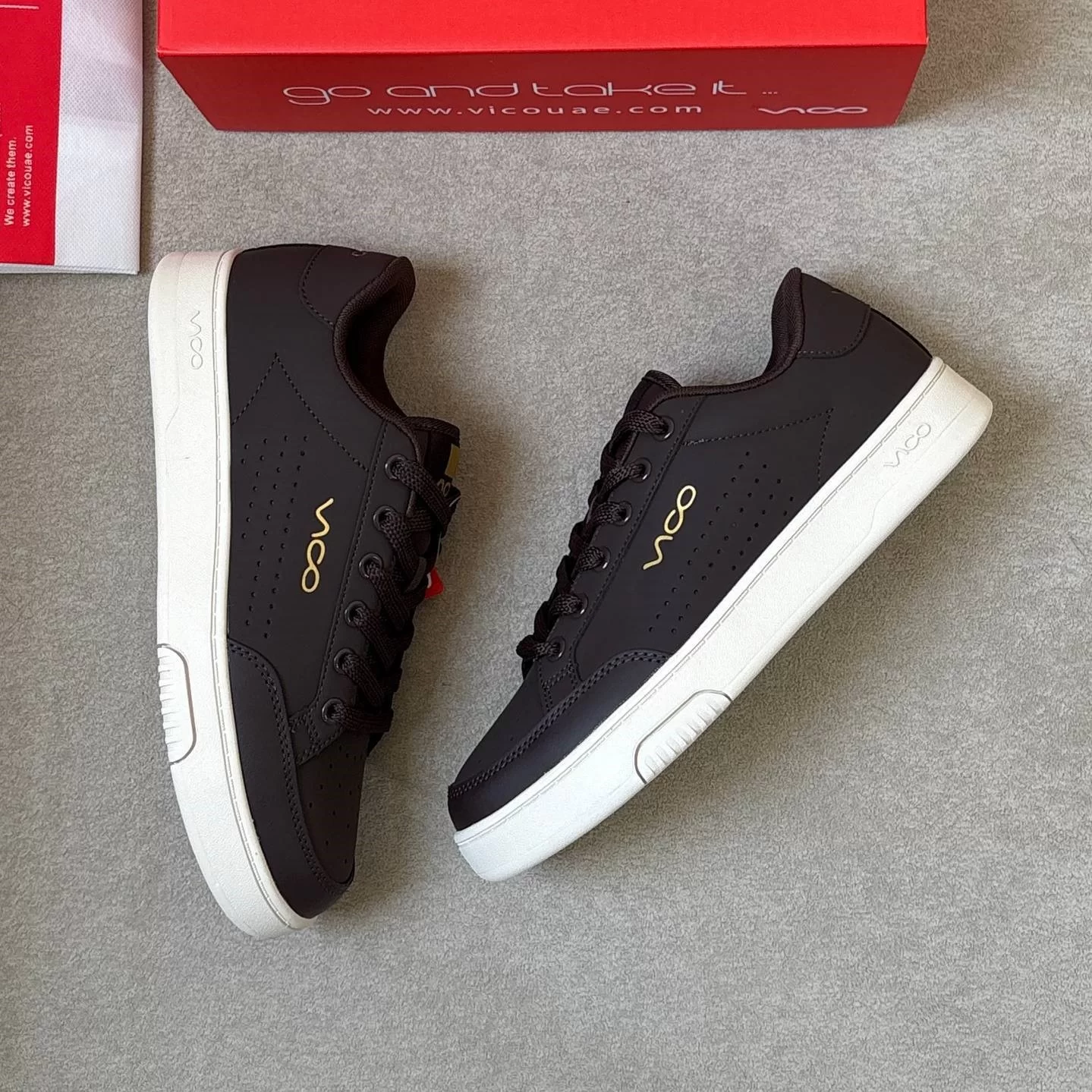 کتونی-ونس-زنانه-و-مردانه-ویکو-Vans-Vico-1556-brown-5-1 کفش اسپرت ویکو قهوهای سفید
