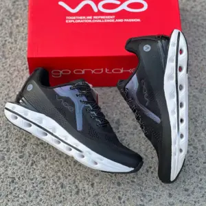 کفش-کتونی-رانینگ-مردانه2-ری-اکتیو-کویل-ویکو-Mens-Vico-Reactive-Coil-Running-Shoes-1550-black-1 کفش رانینگ ری اکتیو کویل ویکو مشکی سفید