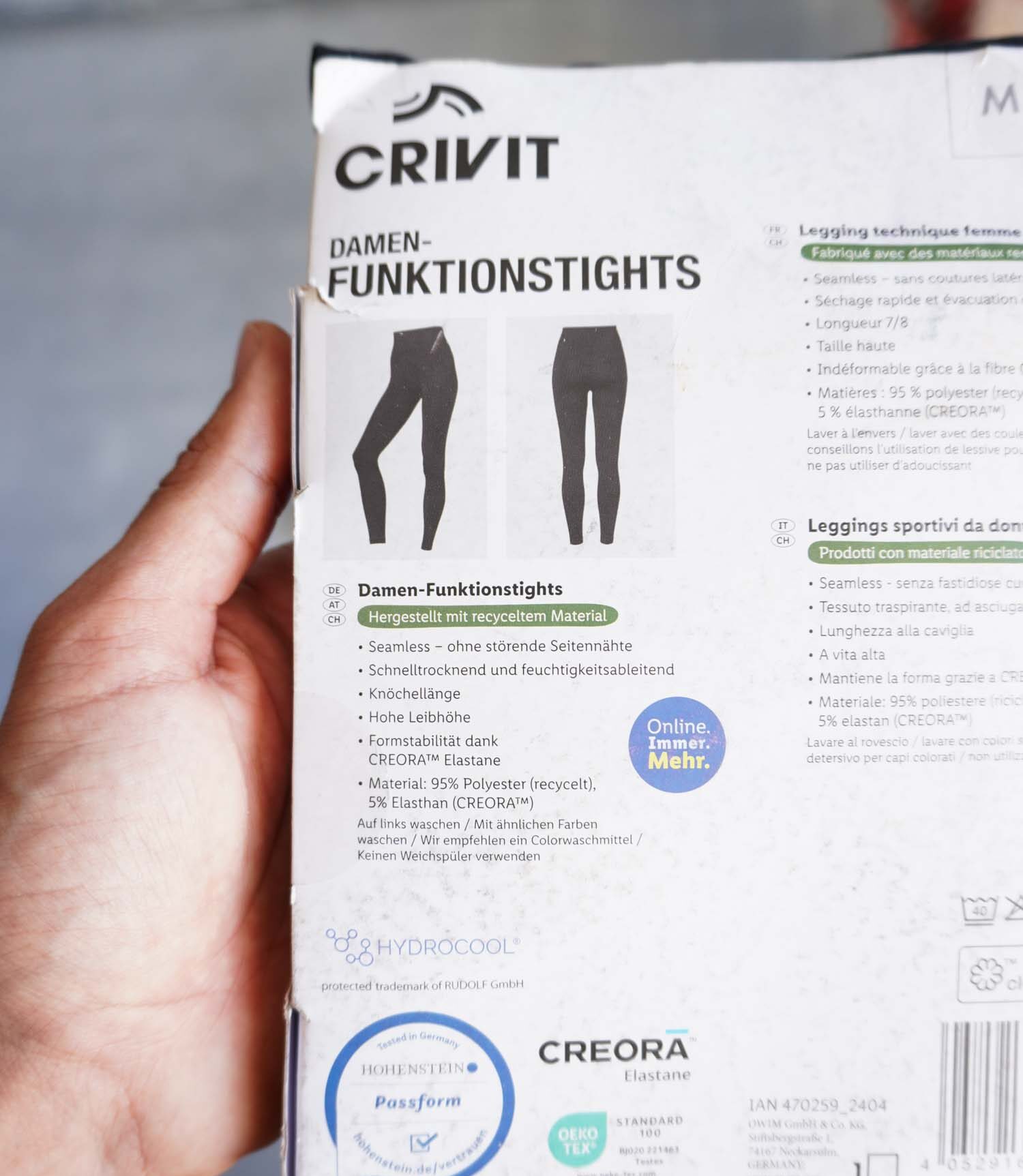 لگ ورزشی مشکی ساده Crivit