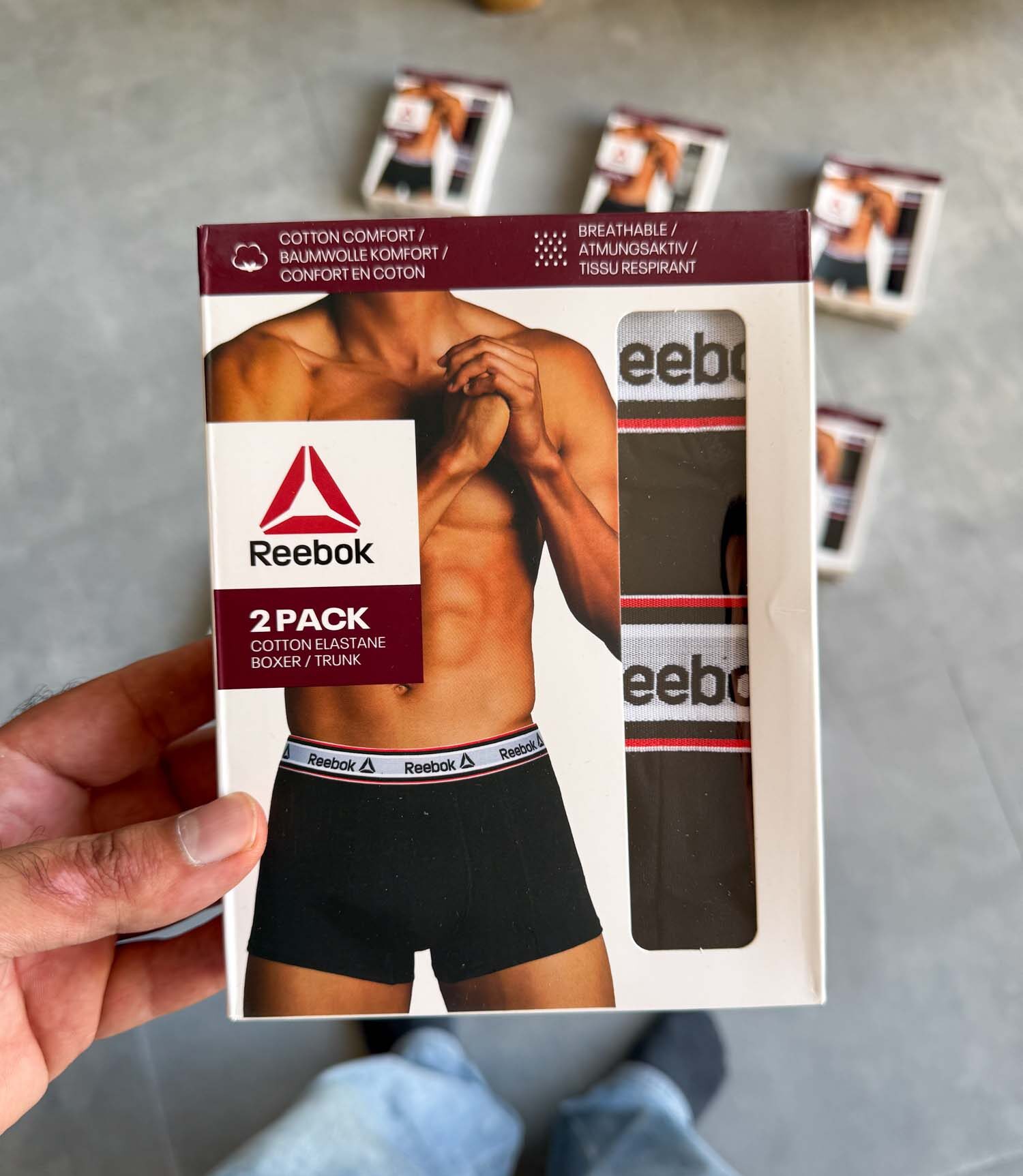 17868981924879286 پک دو عددی شورت مشکی Reebok
