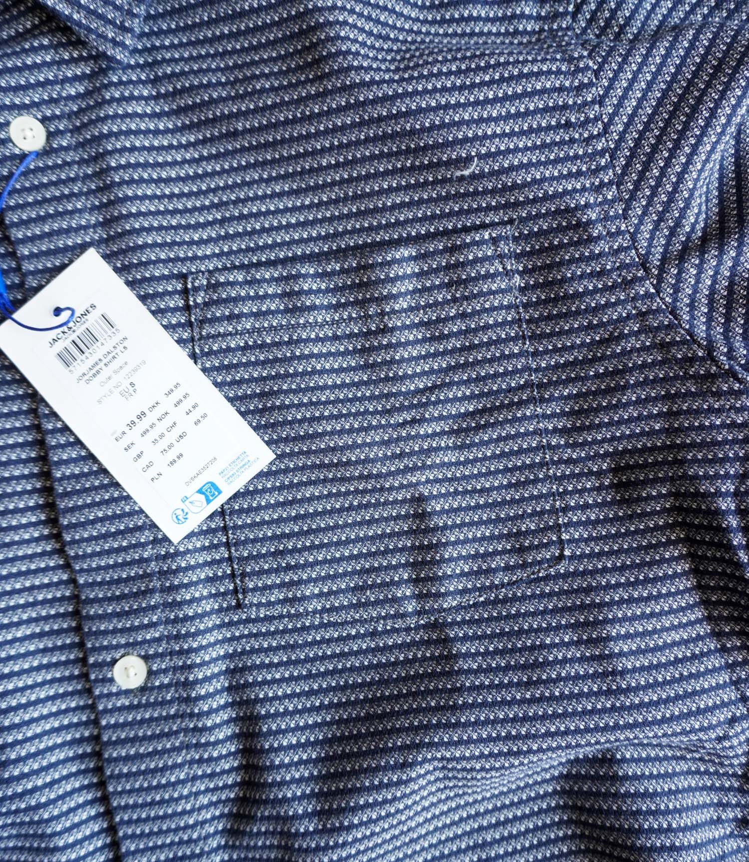 17888821433278618 پیراهن پشمی طرح دار Jack&Jones