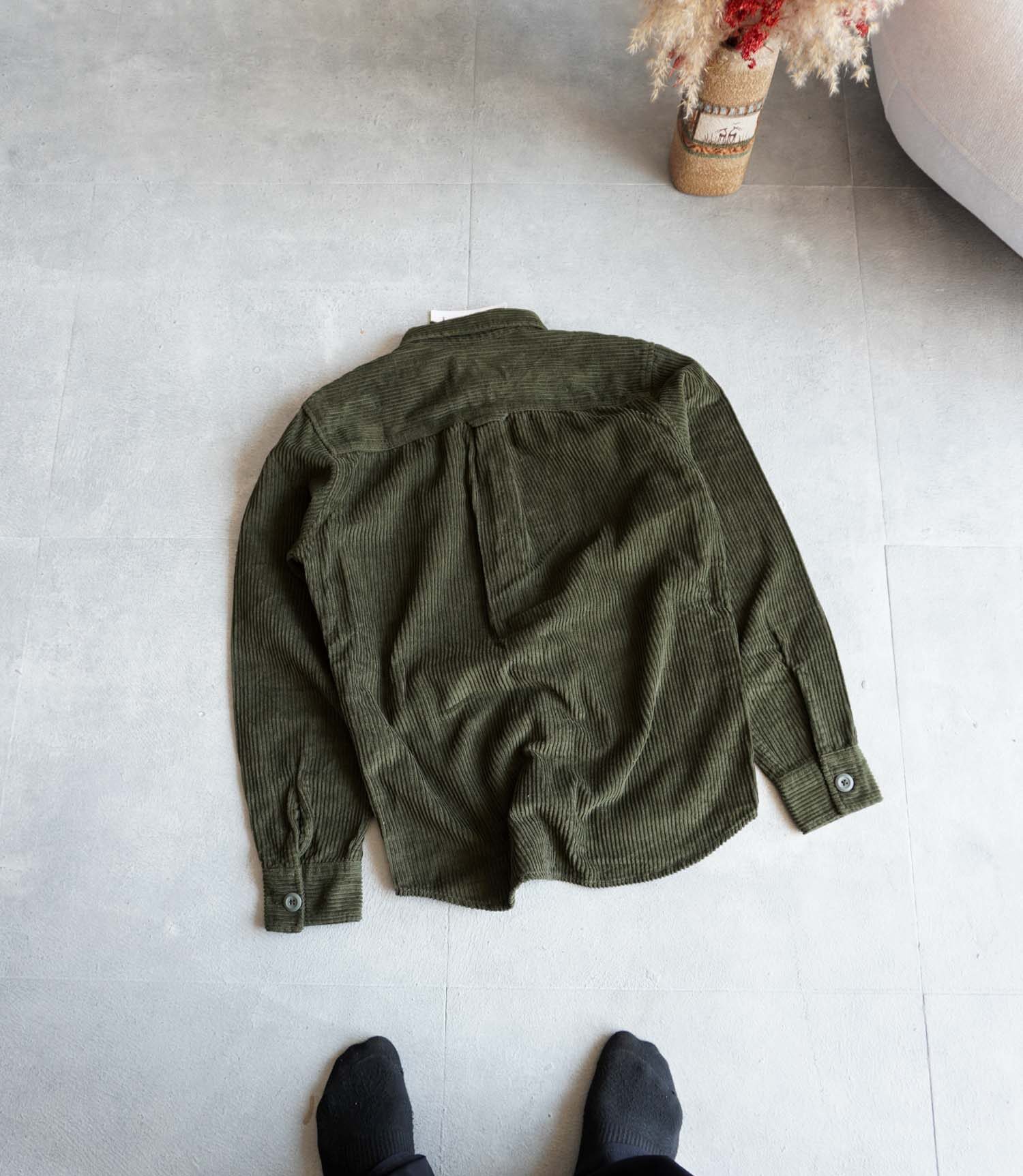 17888821842578447 پیراهن کبریتی ضخیم سبز Jack&Jones