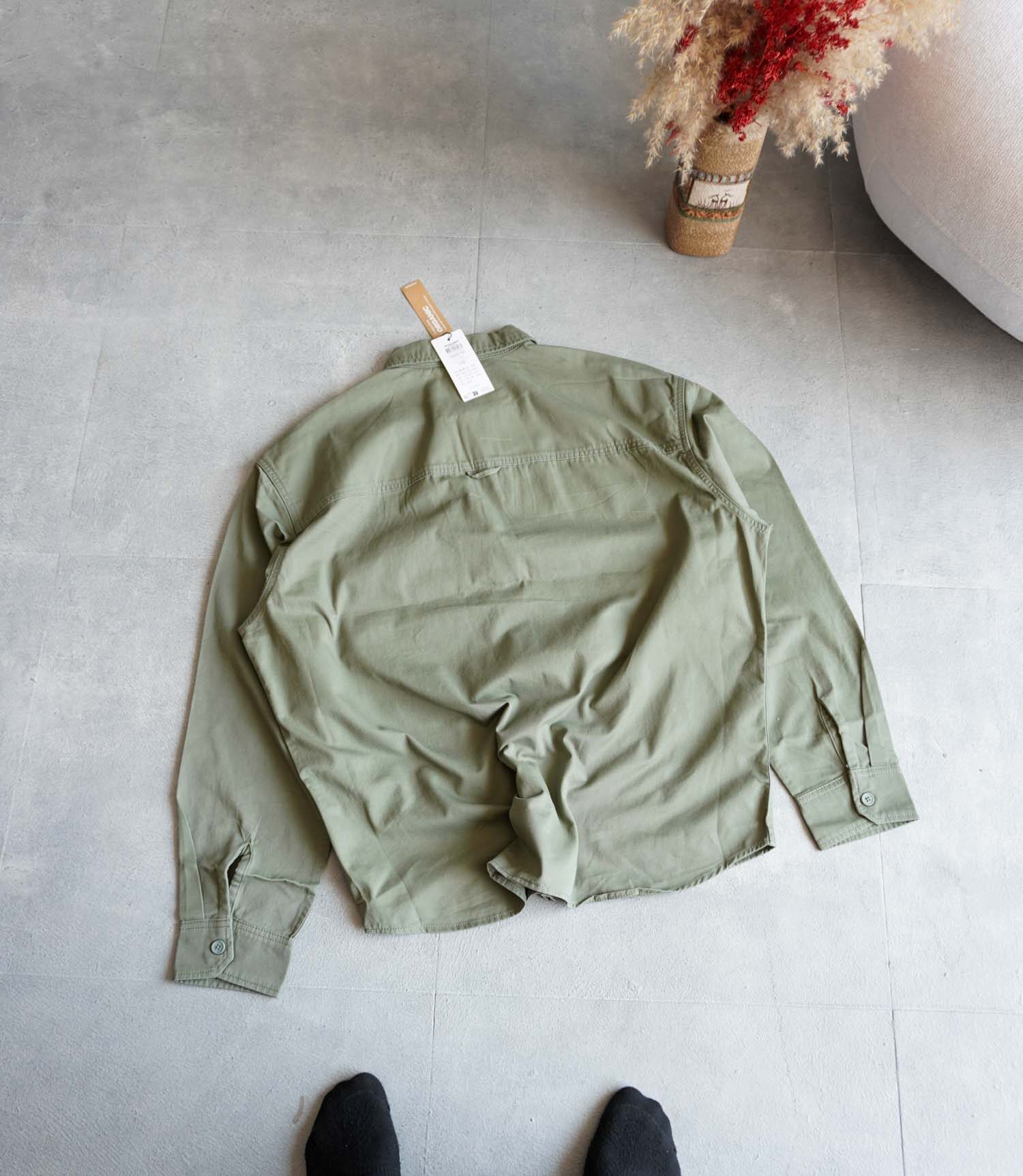 17888826848109311 پیراهن کتان سبز Jack&Jones