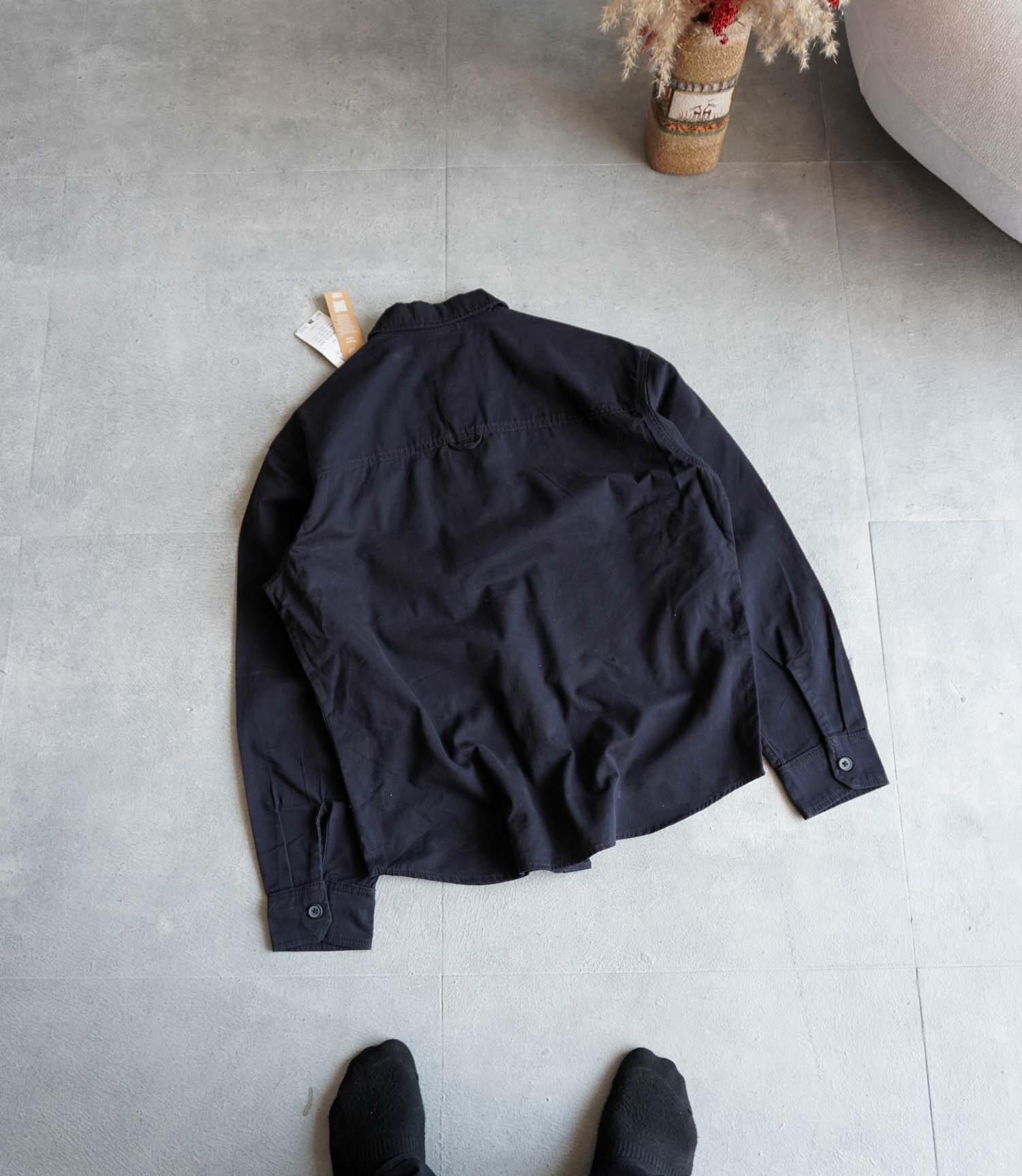 پیراهن کتان سرمه ای تیره Jack&Jones