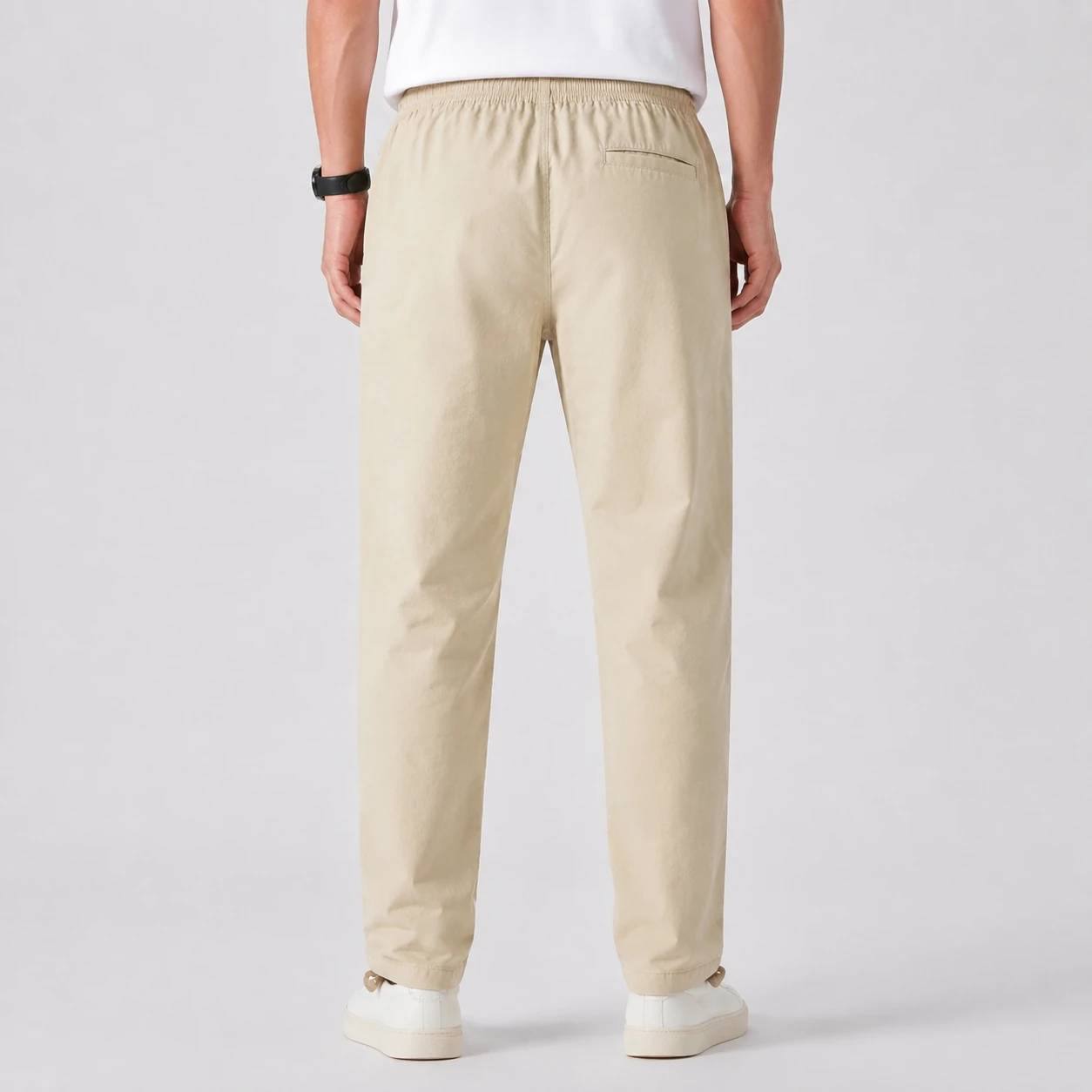 5875324715163914210 شلوار کنف pull&bear کمرکشی اورجینال سفارش اسپانیا کرمی کد 2050