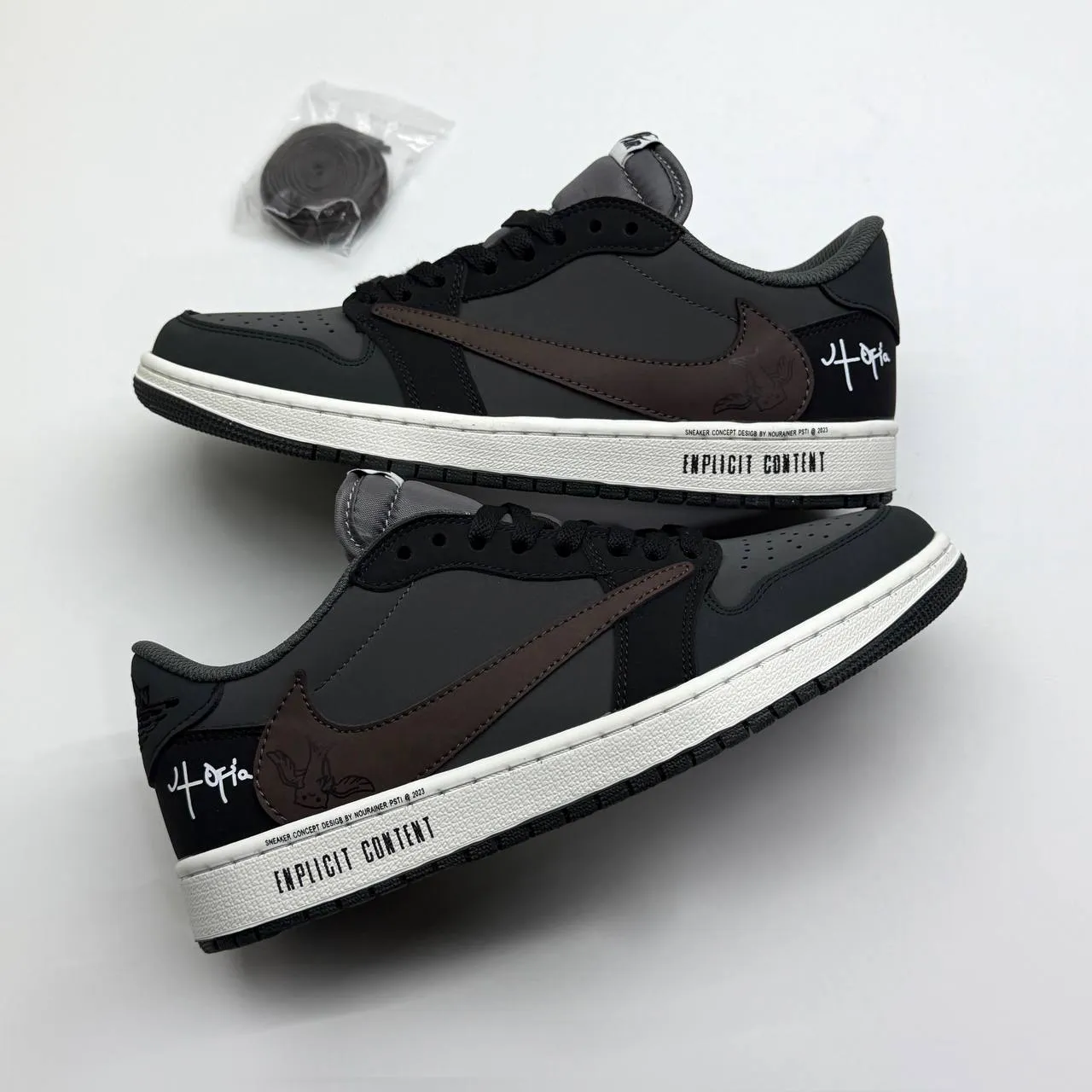 6e6e7d52b065c780e184387269777f33 کتونی نایک ایر جردن 1 لو تراویس اسکات یوتوپیا-Nike Jordan travis