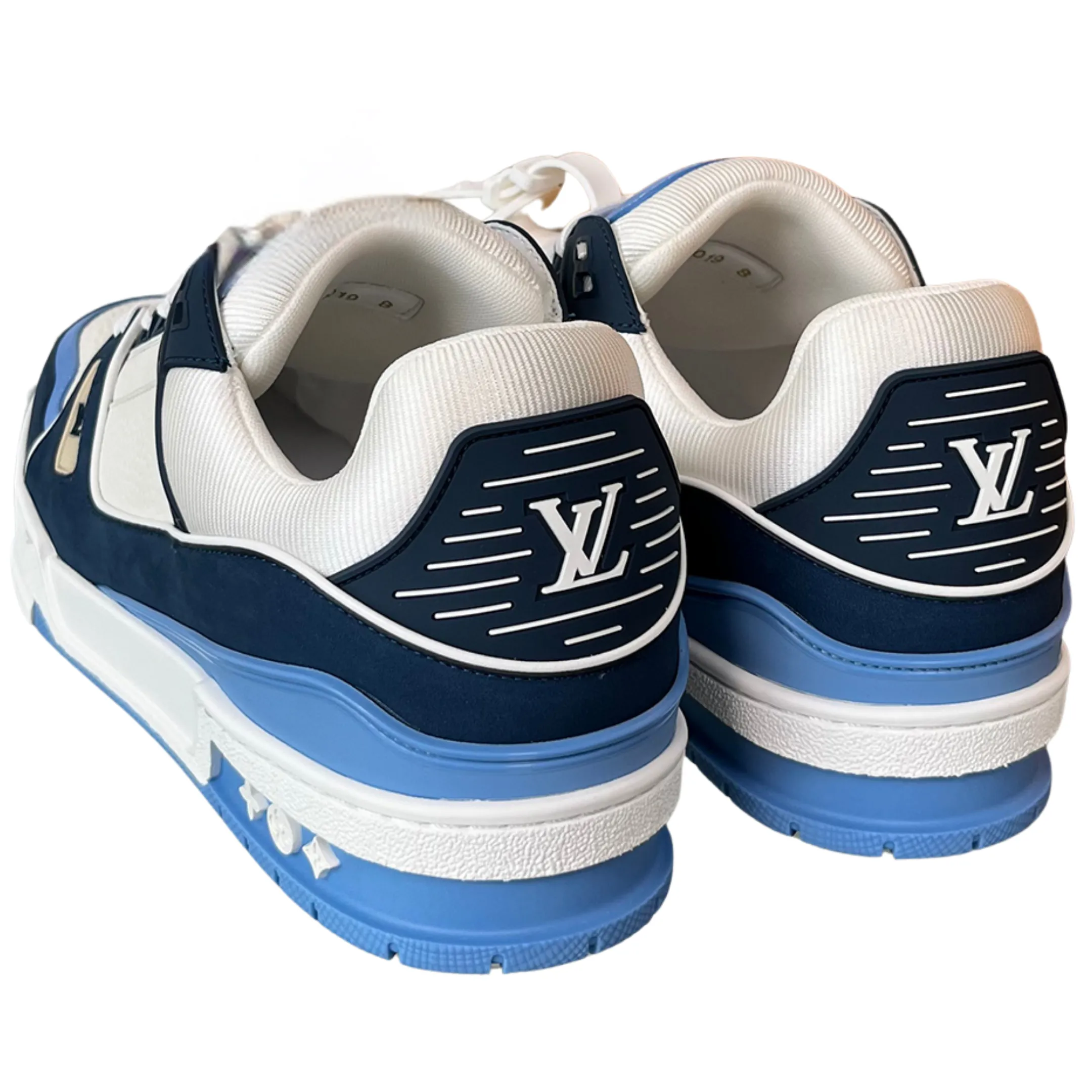 کتونی لویی ویتون سفید سرمه ای-Louis Vuitton Trainer