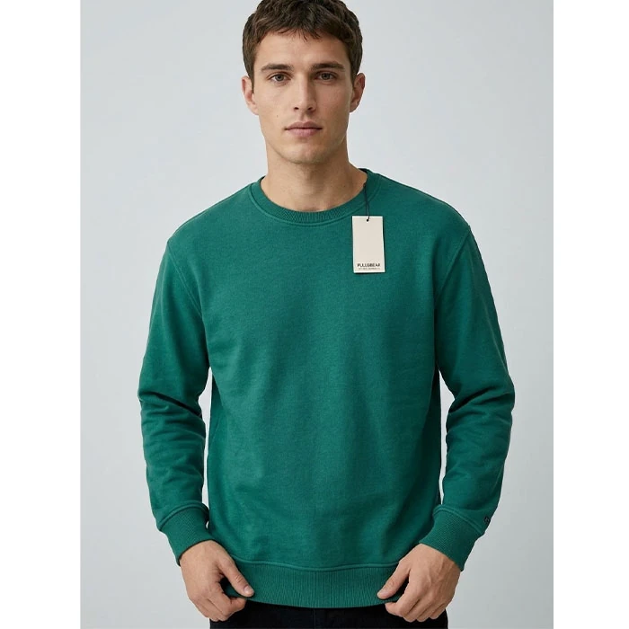 Mens-down-jacket-dark-green-color-Spanish-brand-PullBear-relatively-loose-fit-code-76-1 دورس داخل کرکی مردانه رنگ سبز تیره برند pull&bear اسپانیایی قواره نسبتاً آزاد کد 76