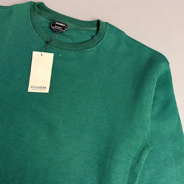 دورس داخل کرکی مردانه رنگ سبز تیره برند pull&bear اسپانیایی قواره نسبتاً آزاد کد 76