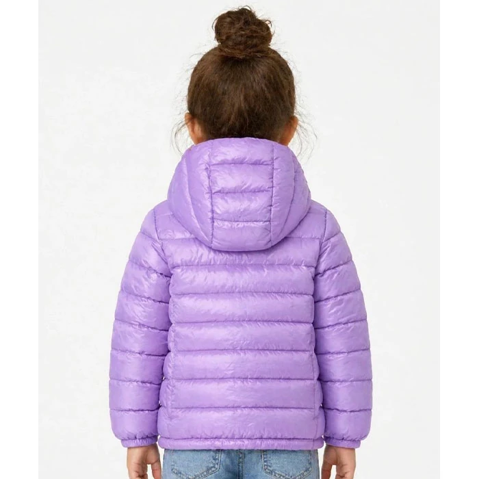 Original-Kiabi-synthetic-fill-jacket-for-boys-and-girls-lilac-color-French-market-stock-standard-fit-and-cut-Code-203-2 کاپشن الیافی اورجینال بچه گانه دخترانه و پسرانه رنگ یاسی برند kiabi سفارش فرانسویی تنخوری و قواره استاندارد کد 203