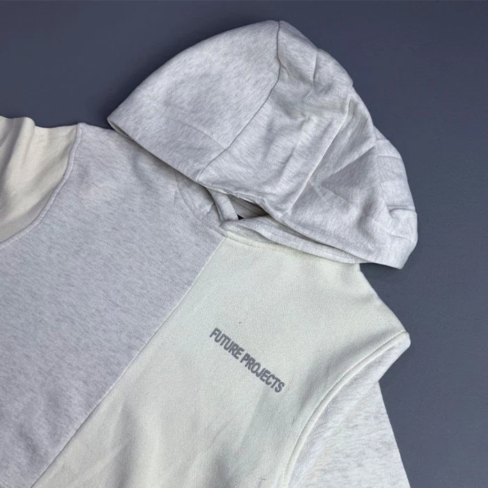 Original-mens-fleece-lined-hoodie-cream-and-gray-color-combination-Primark-brand-UK-stock-relatively-loose-fit-Code-211-4 هودی داخل کرکی اورجینال مردانه ترکیب رنگ کرم و طوسی برند primark سفارش انگلیسی تنخوری و قواره نسبتا آزاد کد 211