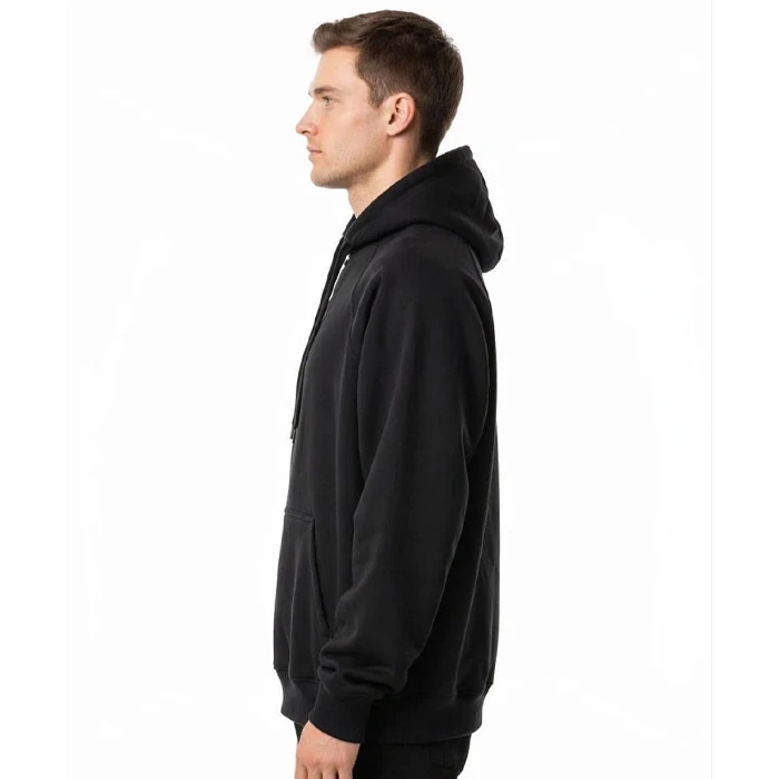Original-mens-hoodie-with-fluffy-lining-black-color-basic-warm-high-pullbear-brand-Spanish-order-loose-fit-and-relatively-loose-fit-code-180-3 هودی داخل کرکی اورجینال مردانه رنگ مشکی بیسیک گرم بالا برند pull&bear سفارش اسپانیایی تنخوری و قواره نسبتا آزاد کد 180