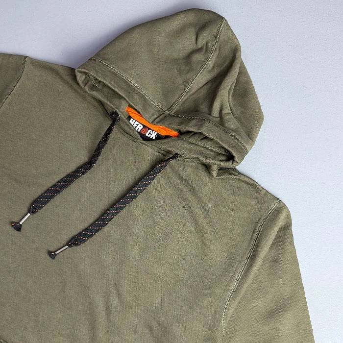 Original-mens-hoodie-with-fluffy-lining-green-color-Herock-brand-French-order-loose-fit-and-relatively-loose-fit-code-122-4 هودی داخل کرکی اورجینال مردانه رنگ سبز برند Herock سفارش فرانسویی تنخوری و قواره نسبتا آزاد کد 122