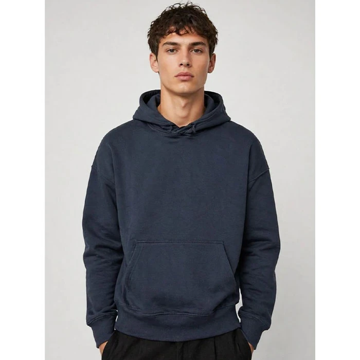 Original-mens-hoodie-with-fluffy-lining-navy-blue-color-basic-warm-top-Circle-brand-English-order-loose-fit-and-relatively-loose-fit-code-172-1 هودی داخل کرکی اورجینال مردانه رنگ سورمه ای بیسیک گرم بالا برند Circle سفارش انگلیسی تنخوری و قواره نسبتا آزاد کد 172