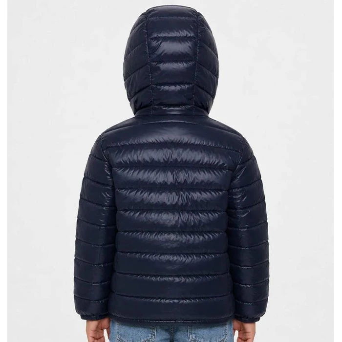 Original-synthetic-fill-jacket-for-boys-and-girls-dark-navy-blue-Kiabi-brand-French-market-stock-standard-fit-and-cut-Code-199-2 کاپشن الیافی اورجینال بچه گانه دخترانه و پسرانه رنگ پر سرمه ای برند kiabi سفارش فرانسویی تنخوری و قواره استاندارد کد 199