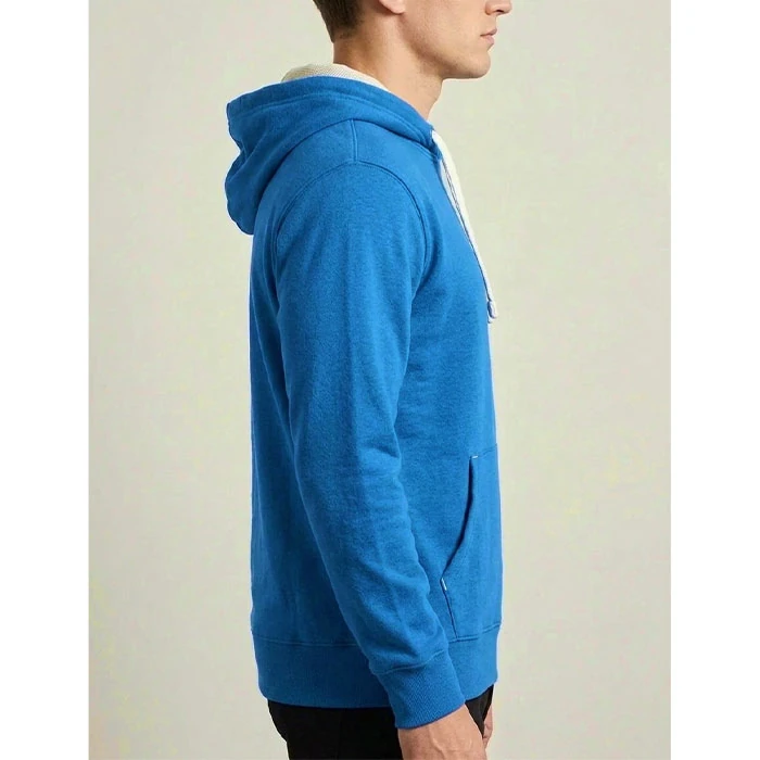 Unisex-dark-blue-cotton-hoodie-fairly-loose-fit-code-87-3 هودی یونیسکس cotton آبیتیره قواره نسبتاً آزاد کد 87