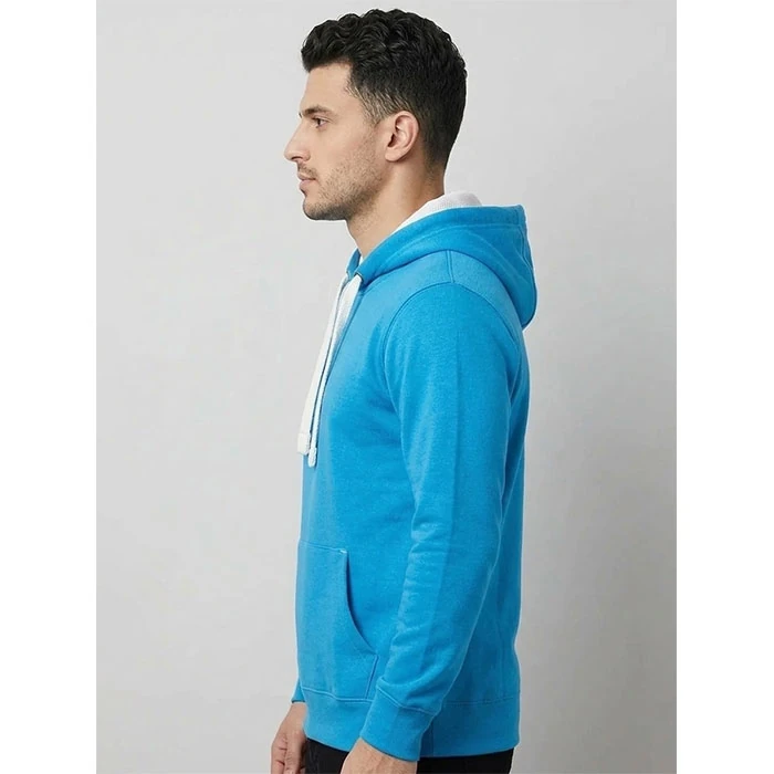 Unisex-light-blue-cotton-hoodie-fairly-loose-fit-code-88-3 هودی یونیسکس cotton آبی روشن قواره نسبتاً آزاد کد 88