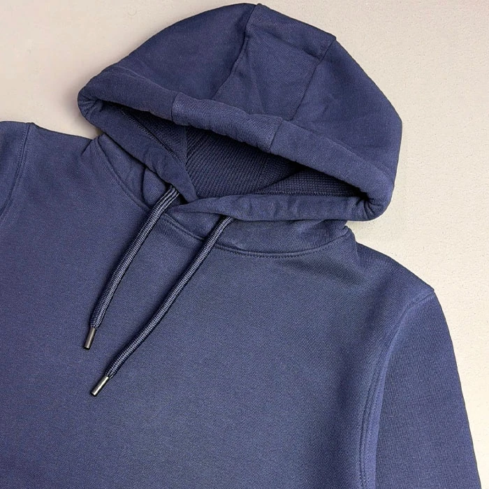 Unisex-navy-cotton-hoodie-fairly-loose-fit-code-83-4 هودی یونیسکس cotton سرمهای قواره نسبتاً آزاد کد 83