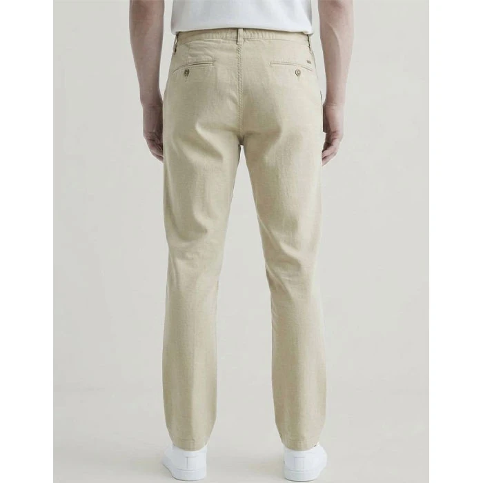 Zara-mens-light-khaki-linen-pants-regular-straight-model-code-37-2 شلوار لینین اورجینال مردانه رنگ نسکافه ای برند Zara سفارش اسپانیایی مدل نیم بگ کد 2034