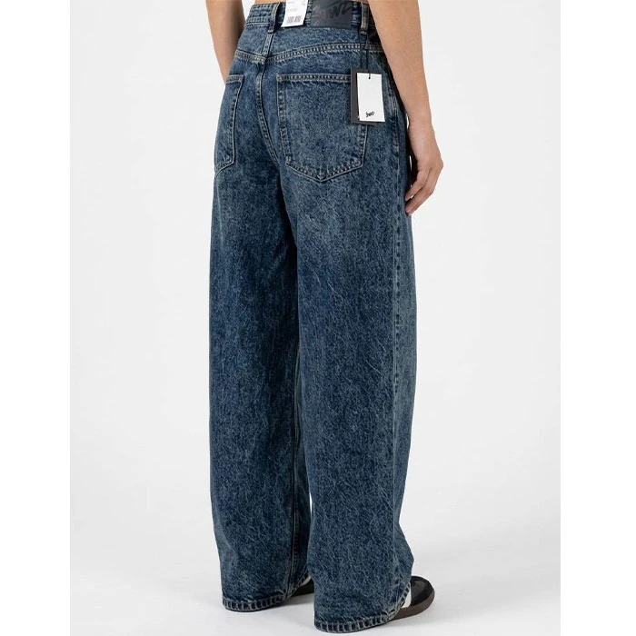 شلوار جین بگ مردانه اورجینال رنگ سرمه ای کثیف برند pull&bear سفارش اسپانیایی مدل بگ و آزاد کد 2009