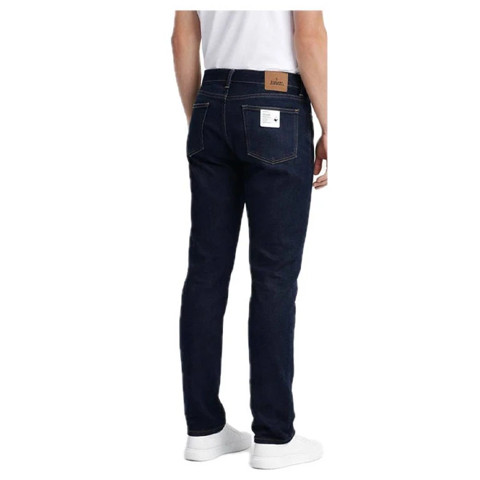lacoste-dark-navy-straight-slim-fit-pants-size-5-3 شلوار جین مردانه اورجینال رنگ سرمه ای تیره برند Laocoste فرانسویی مدل راسته اسلیم کد 2004