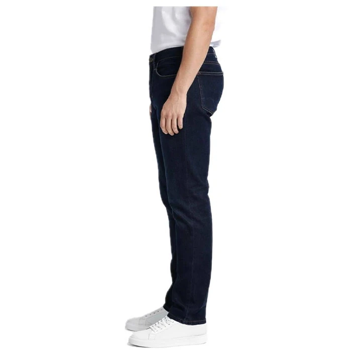 lacoste-dark-navy-straight-slim-fit-pants-size-5-4 شلوار جین مردانه اورجینال رنگ سرمه ای تیره برند Laocoste فرانسویی مدل راسته اسلیم کد 2004