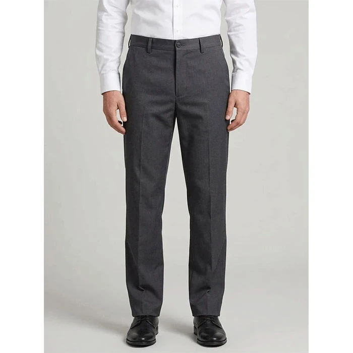 next-mens-black-fabric-pants-classic-straight-model-code-27-1-1 شلوار پارچه ای مردانه اورجینال رنگ مشکی برند Next سفارش انگلیسی مدل راسته کلاسیک کد 2025