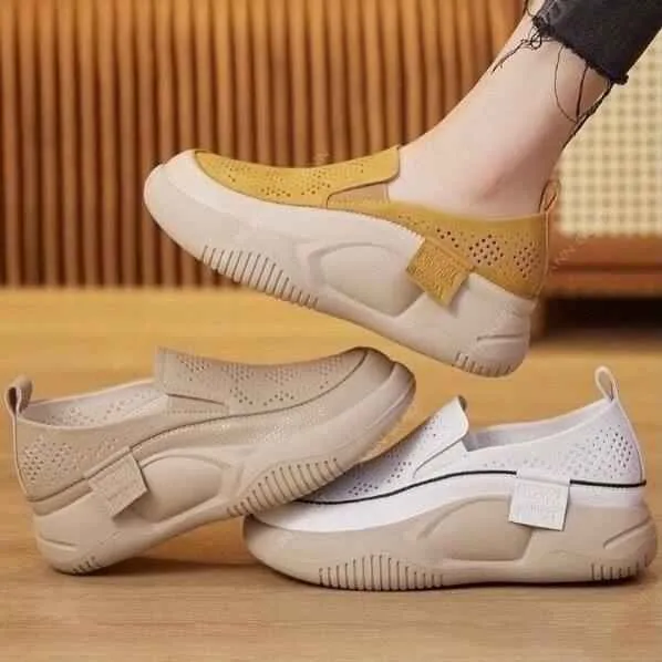 کفش طبی زنانه لژدار سفید
