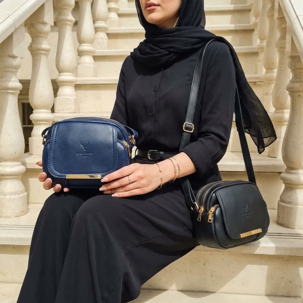 کیف زنانه دوشی 3زیپ