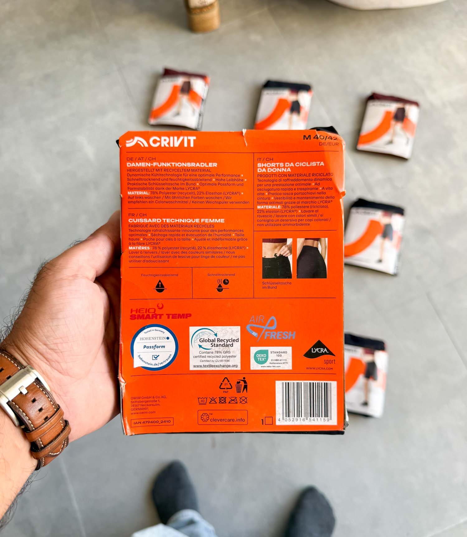 بایکر مشکی Crivit