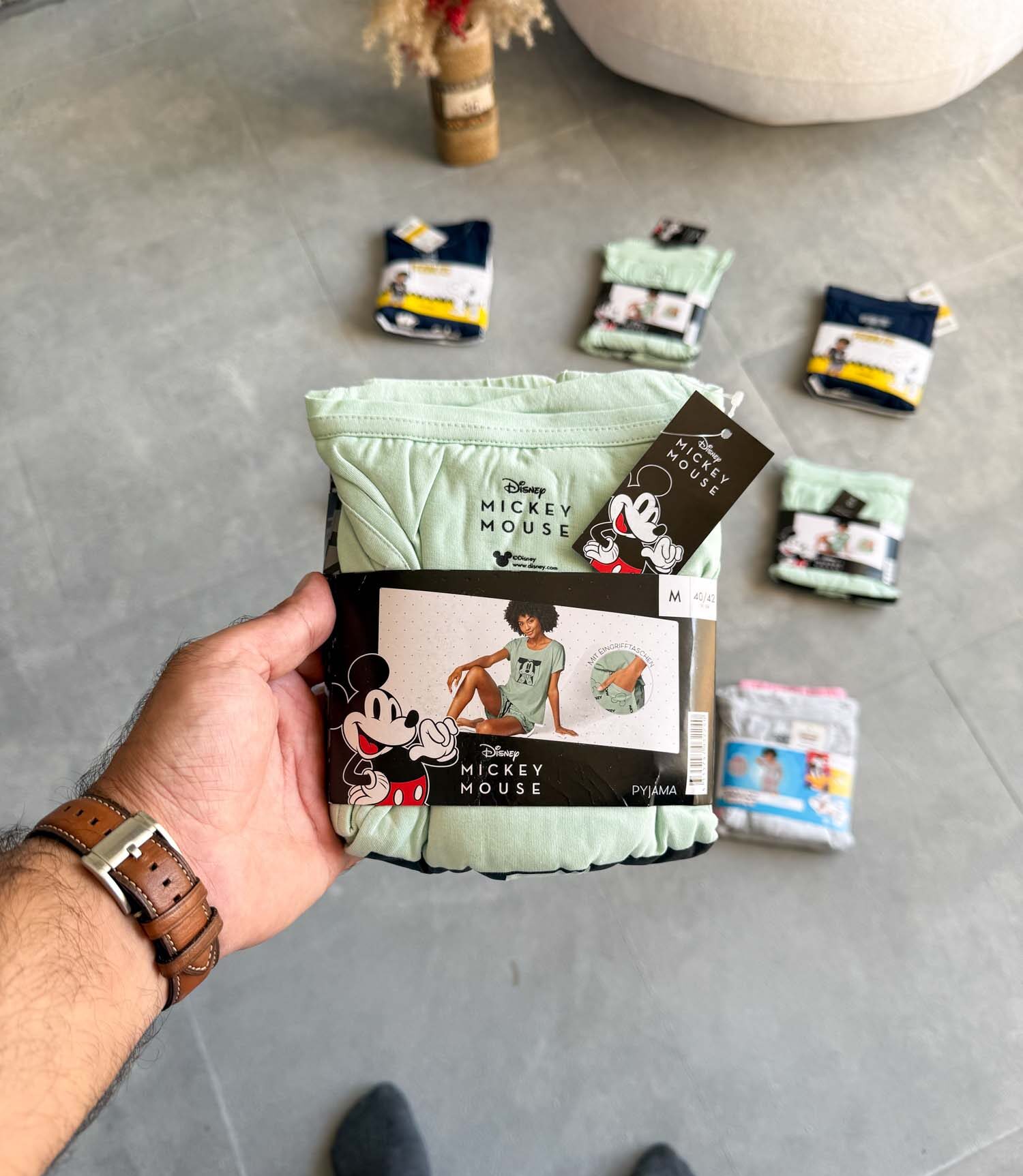 ست تیشرت و شلوارک نخی Mickey Mouse