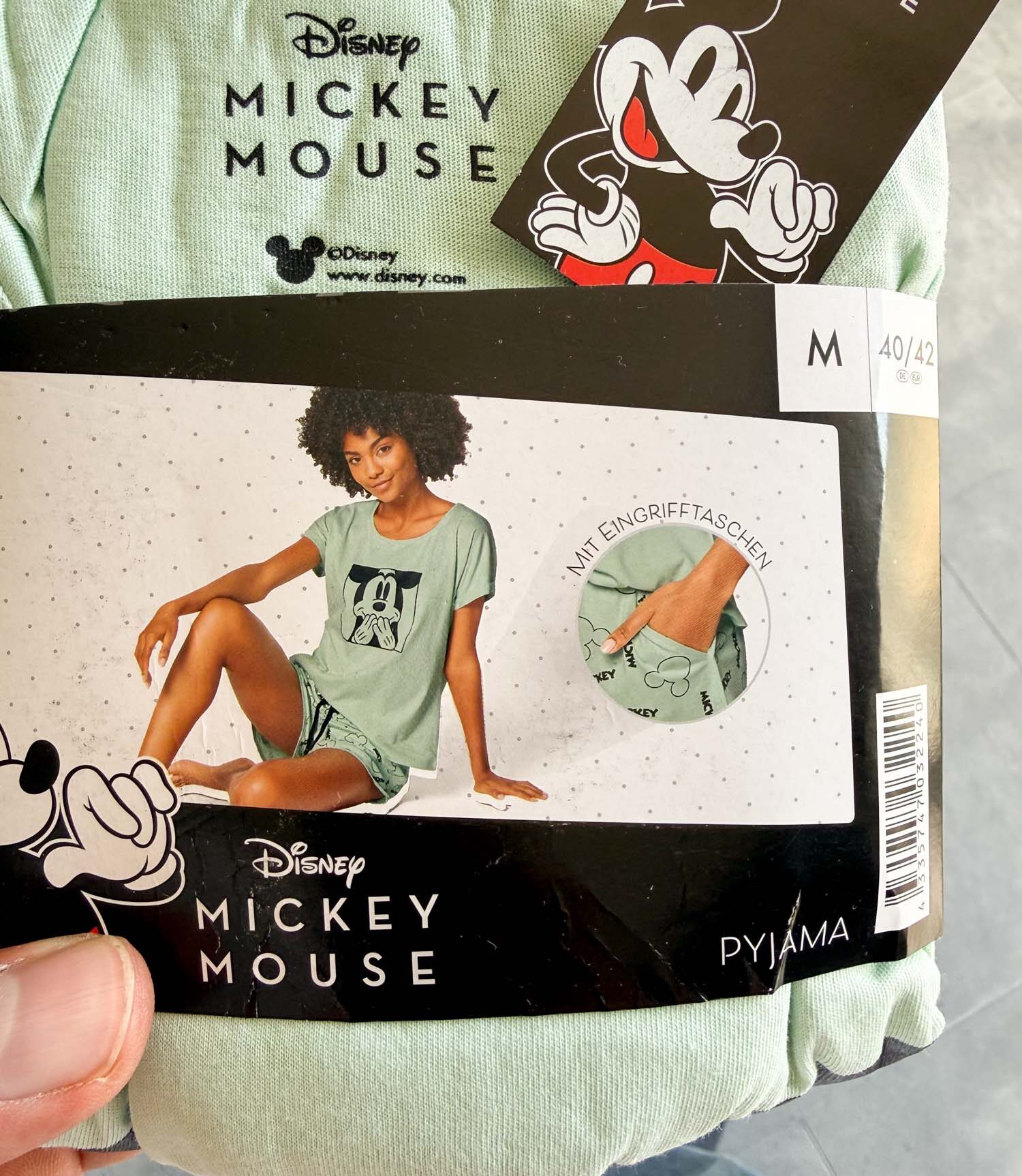 ست تیشرت و شلوارک نخی Mickey Mouse