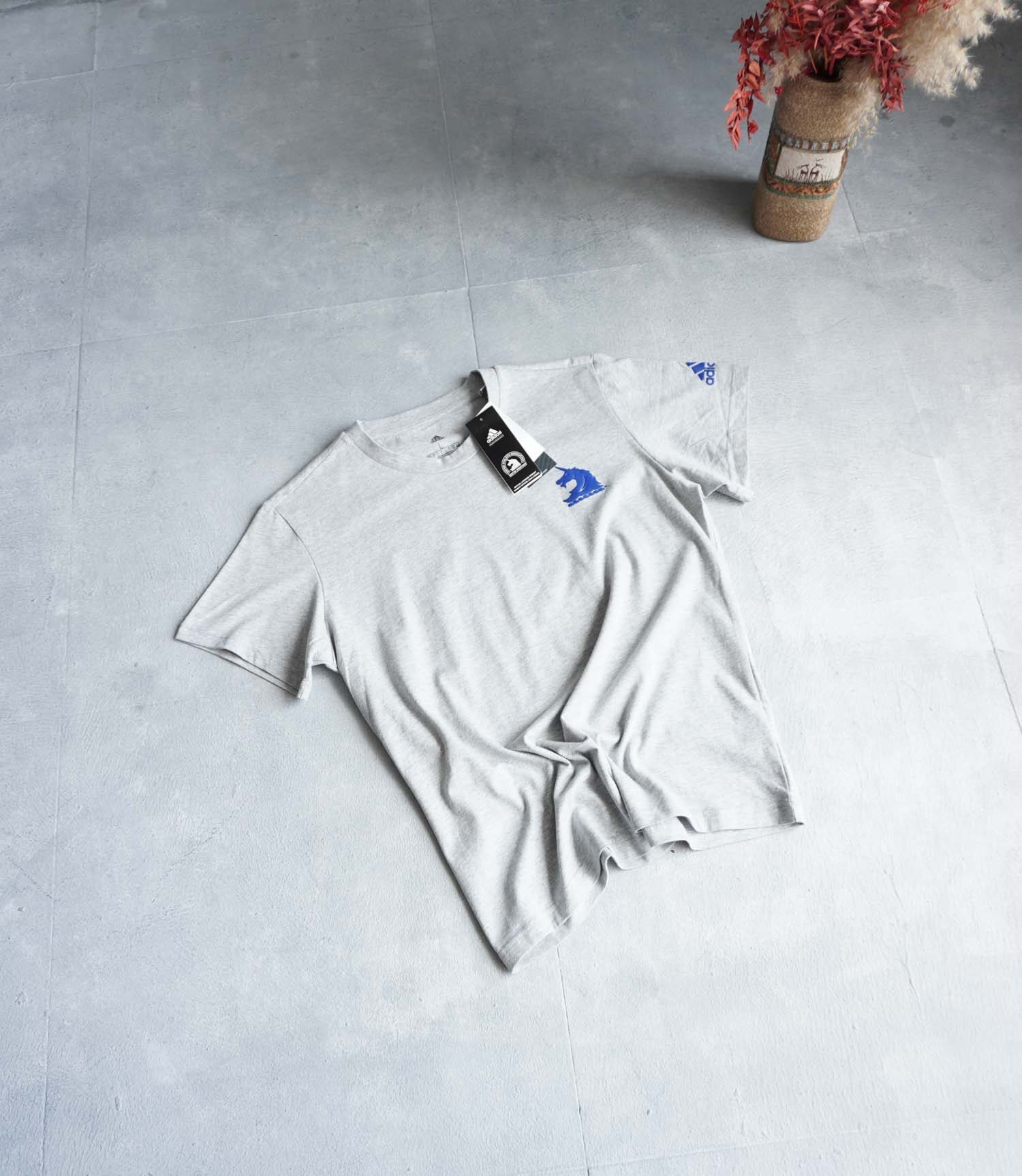 تیشرت طوسی روشن زنانه Adidas