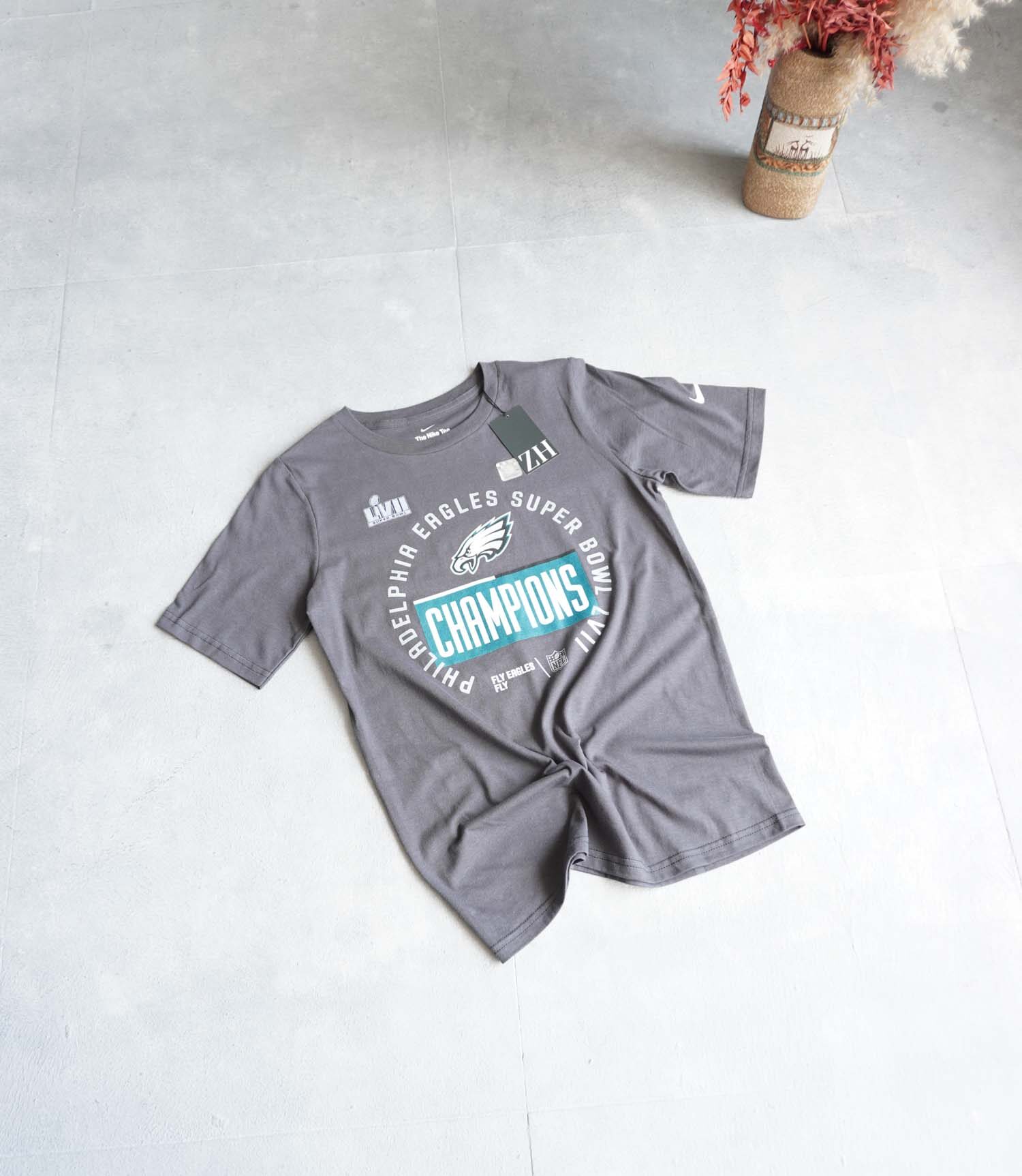 product-49578-new-t-1089 تیشرت طوسی سربی بچه گانه Nike